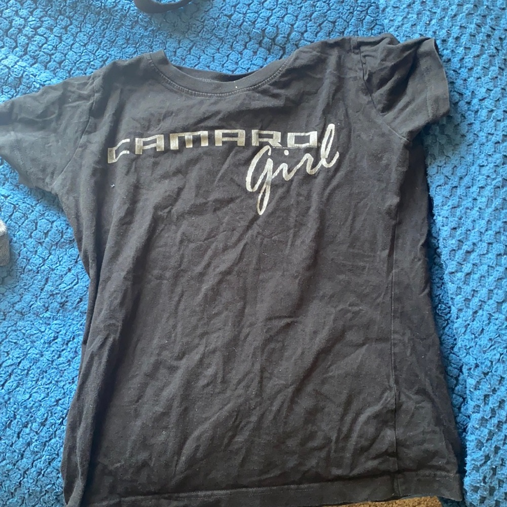 Black camaro girl shirt s